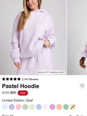 XL Comfort Collection Lavender hoodie NWT in bag